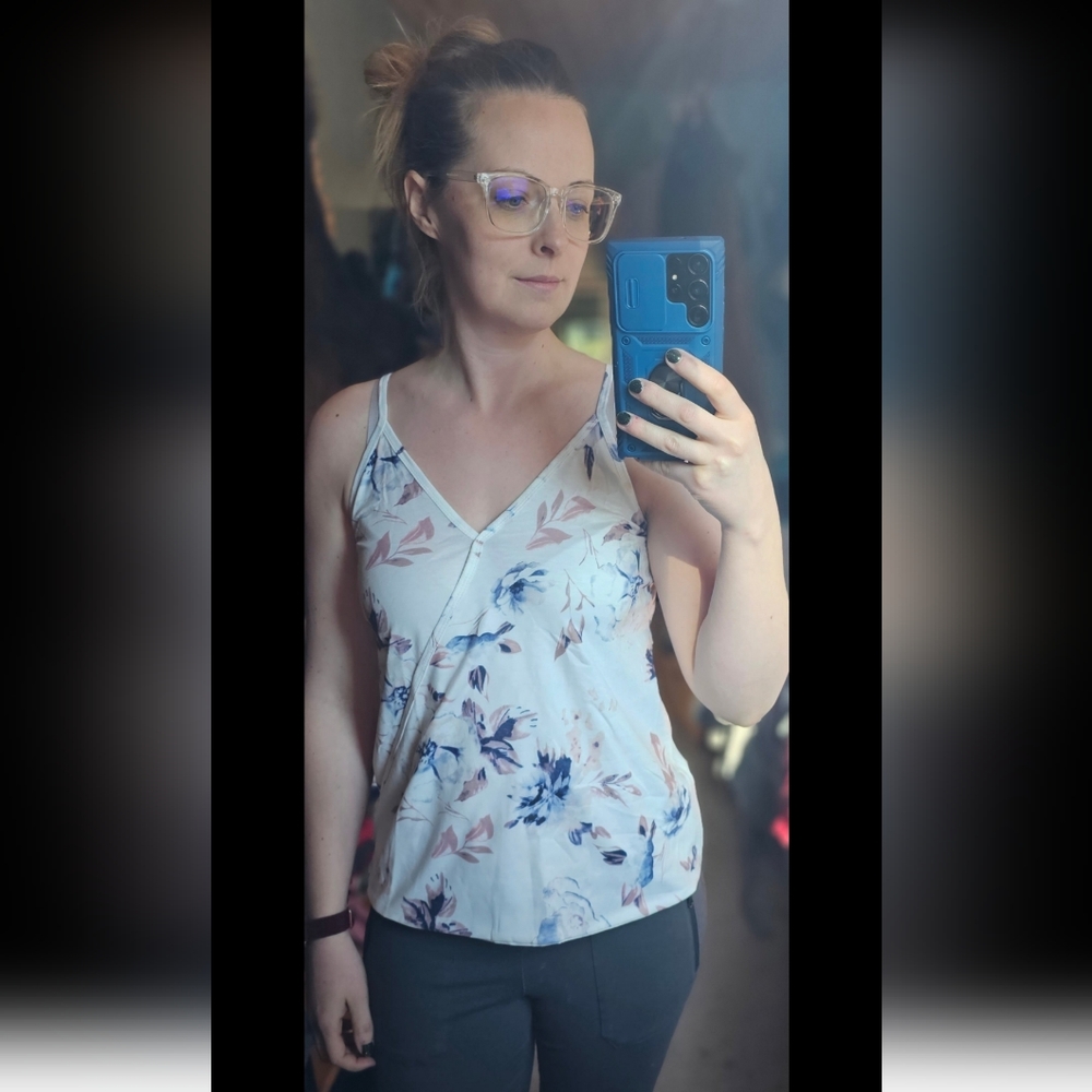 Floral Criss Cross Tank